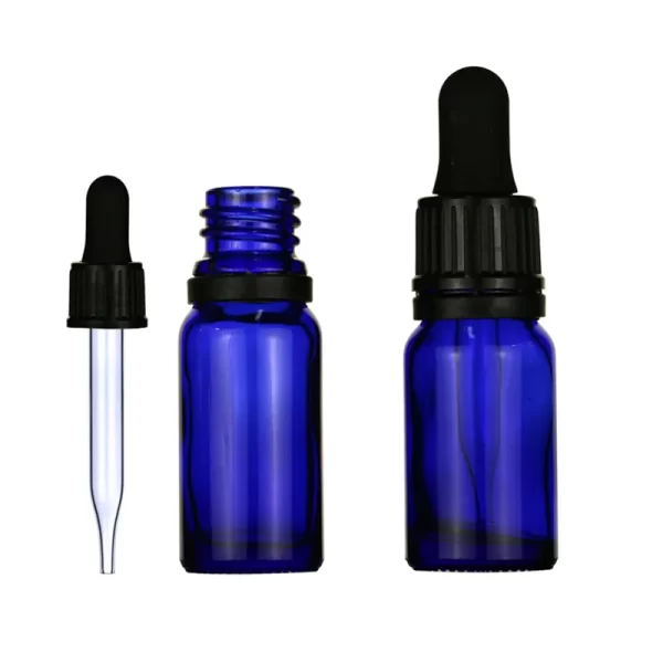 blue dropper bottle