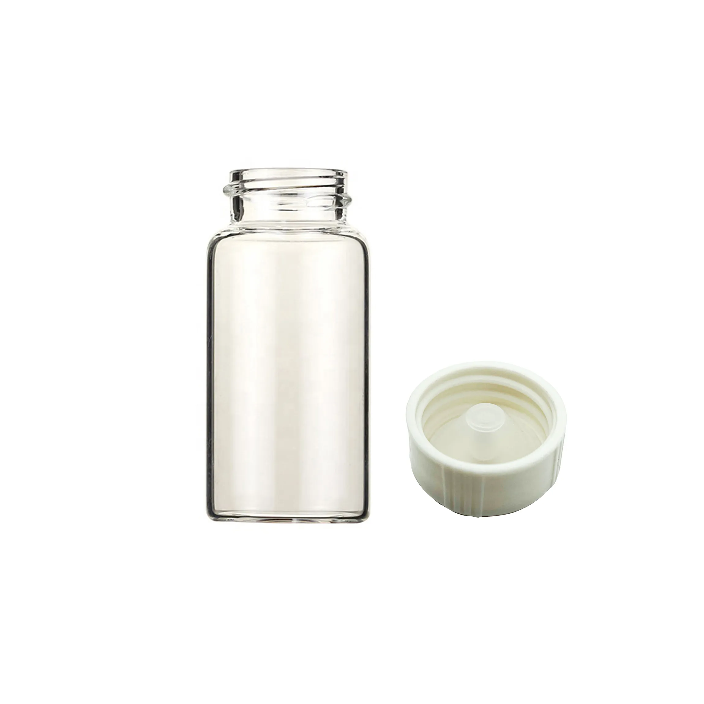 Clear Plastic Vial 20ml with Screw Cap