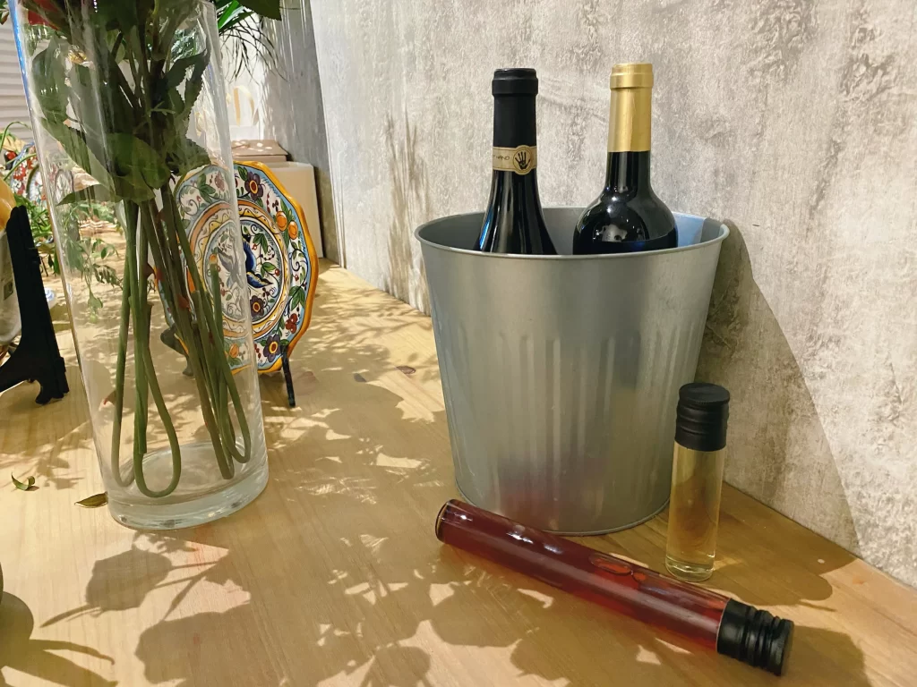 wine in tube