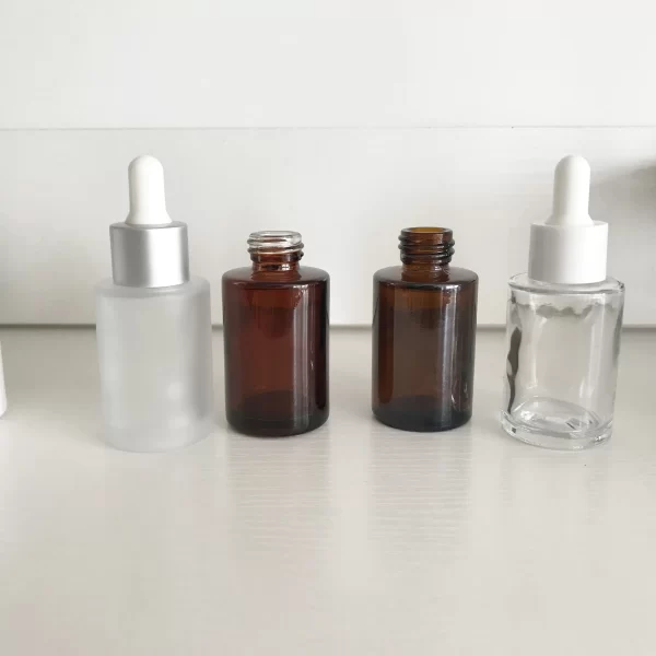 flat shoulder glass bottles