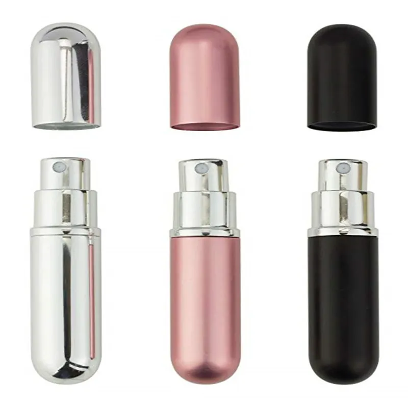 Aluminum Bottom Refillable/Self-Pumping Spray Mister caps