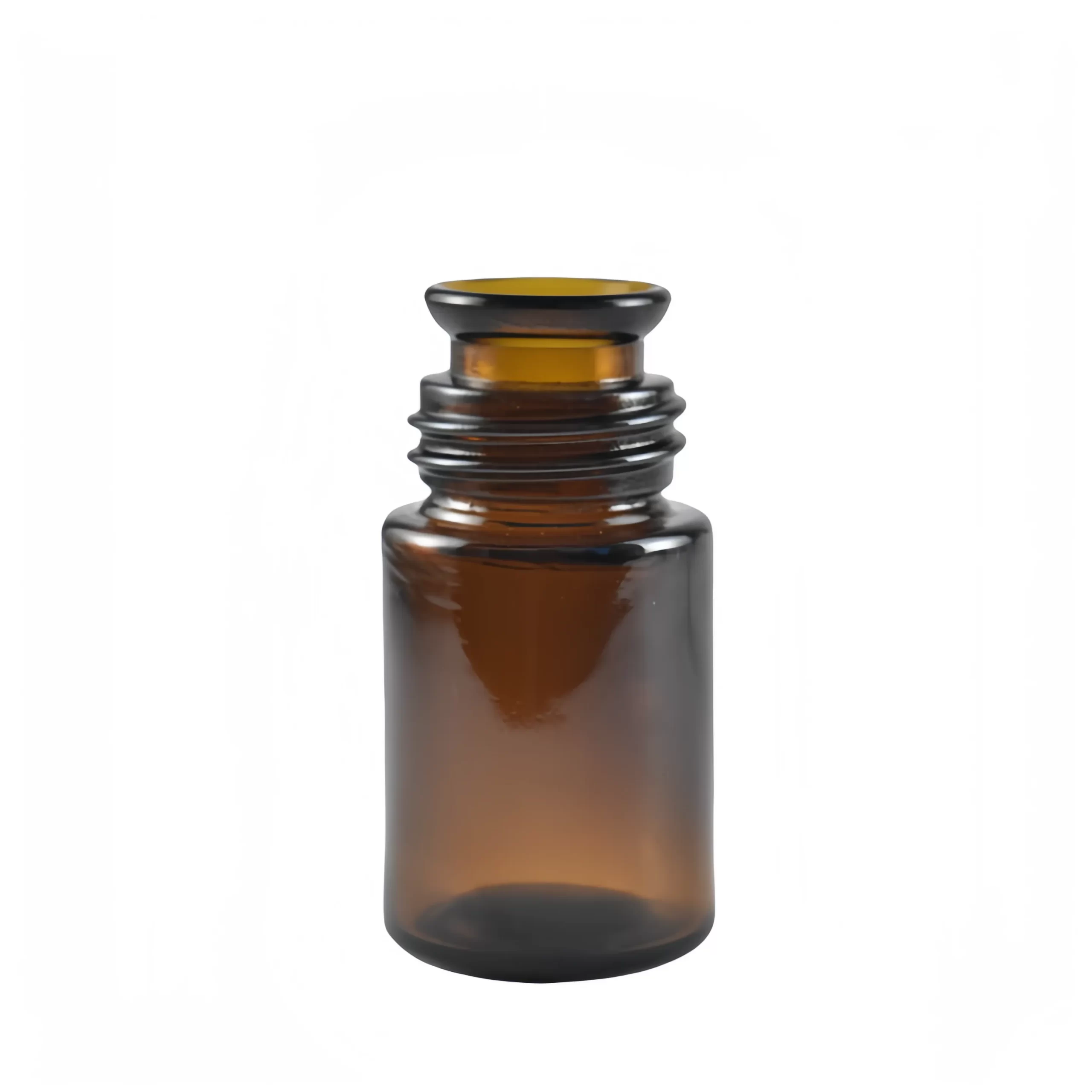 30ml pour out round glass bottle