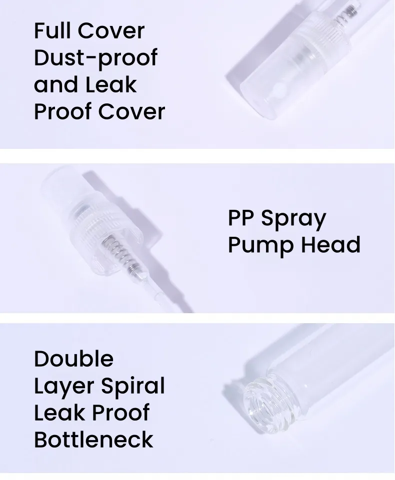 Details of glass spray bottle