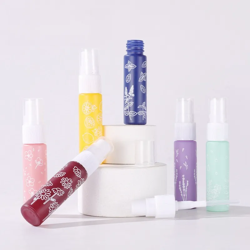 10ml spray bottle Macaron printed perfume sub bottle color thickened glass bottle