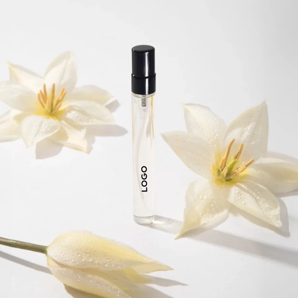 10ml glass spray bottle with metal spray head and metal cover