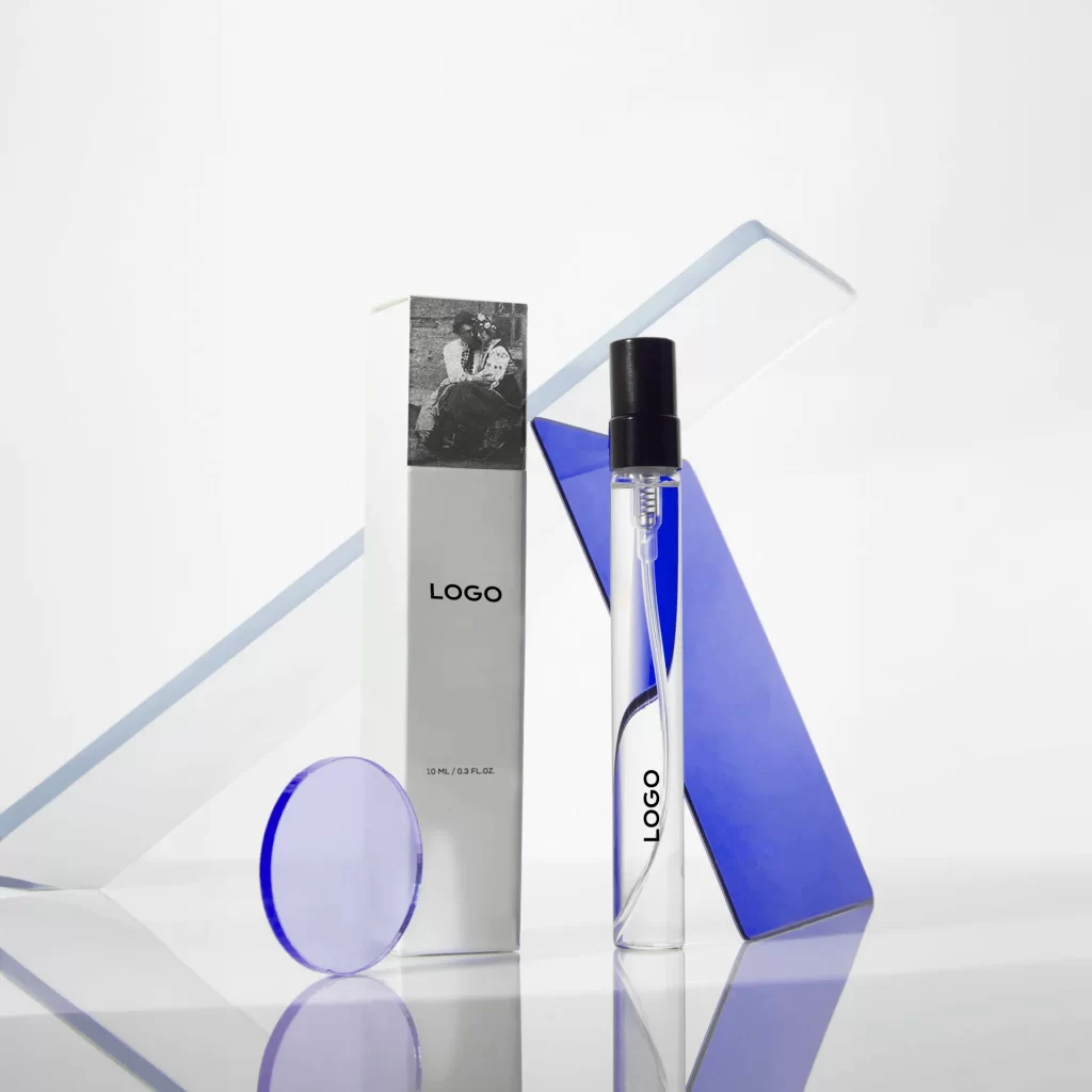 perfume sample spray glass bottle