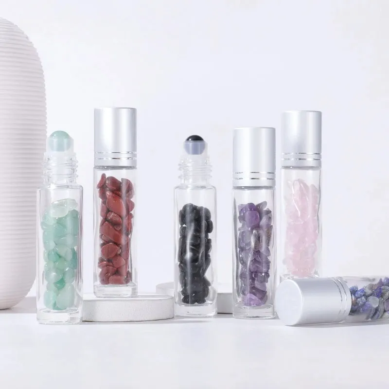 10ml Crushed Crystal Jade Essential Oil Roller Ball Bottle