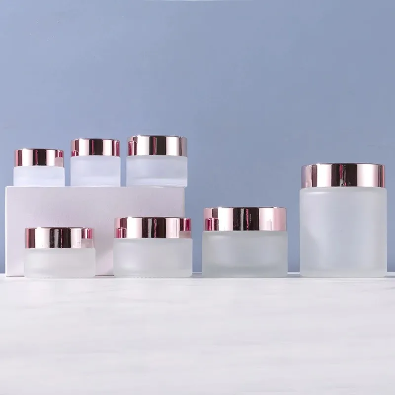 Rose Gold Refillable Cream Lotion Jar