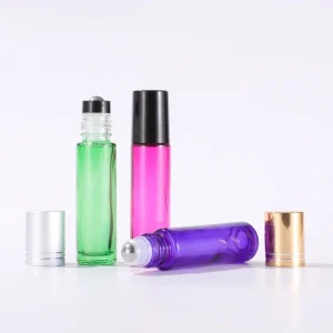 10ml Solid Color Gradient Colored Glass Rollerball Bottle