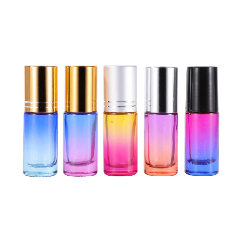 5ml Single/Gradient Rollerball Bottle with Anodized Aluminum Cap