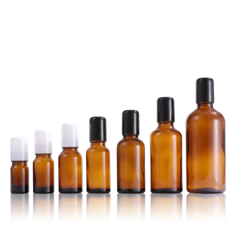 Multi-colored Roller Ball Glass Dispensing Bottles