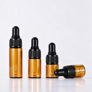 1ml2ml3ml5ml Small Capacity Transparent/Brown Dropper Bottle