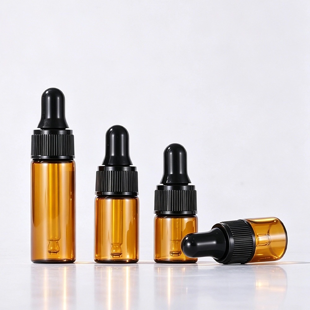 1ml2ml3ml5ml Small Capacity Transparent/Brown Dropper Bottle 1ml2ml3ml5ml Small Capacity Transparent/Brown Dropper Bottle