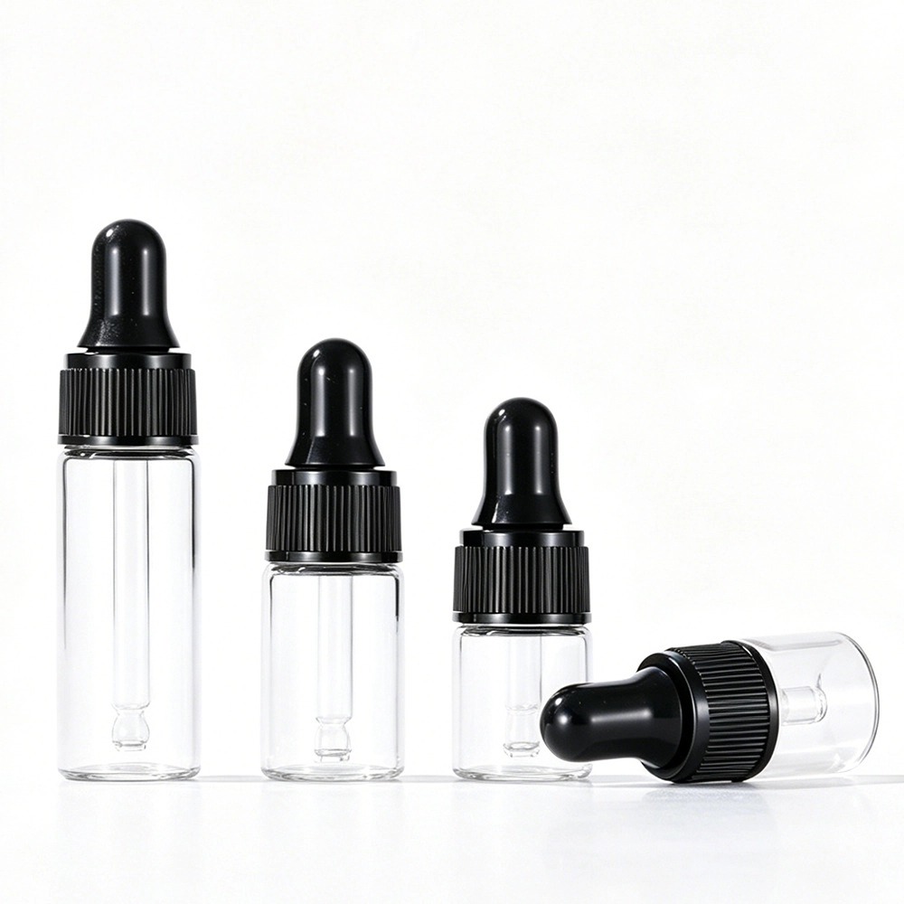 1ml2ml3ml5ml Small Capacity Transparent/Brown Dropper Bottle 1ml2ml3ml5ml Small Capacity Transparent/Brown Dropper Bottle