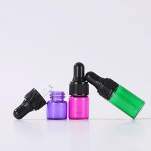 1ml2ml3ml Colored Glass Dropper Bottle