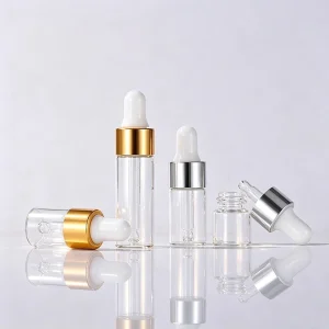 1ml2ml3ml5ml Anodized Aluminum Ring Glass Dropper Bottle
