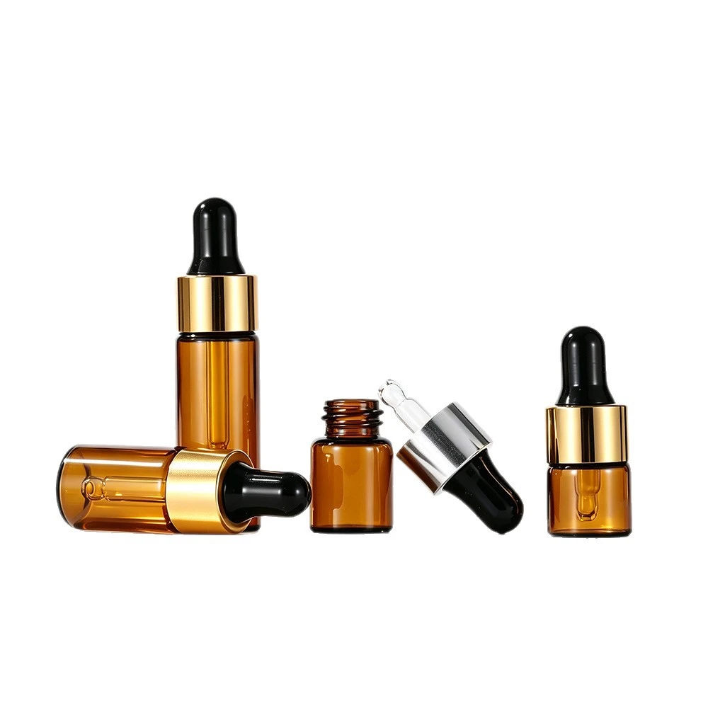 1ml2ml3ml5ml Anodized Aluminum Ring Glass Dropper Bottle 1ml2ml3ml5ml Anodized Aluminum Ring Glass Dropper Bottle