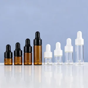 1ml2ml3ml5ml Smooth Ring Sample Glass Dropper Bottle