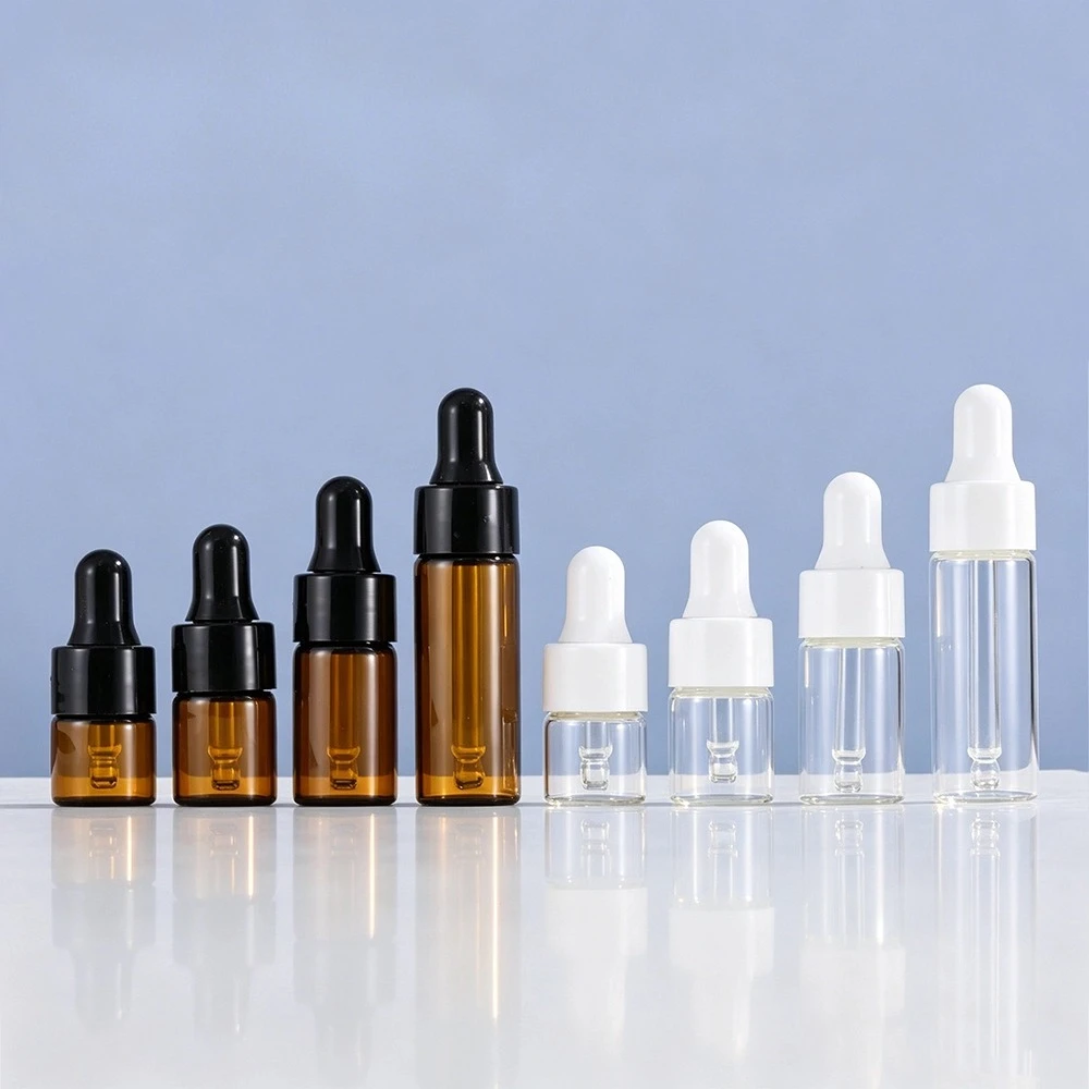 1ml2ml3ml5ml Smooth Ring Sample Glass Dropper Bottle 1ml2ml3ml5ml Smooth Ring Sample Glass Dropper Bottle