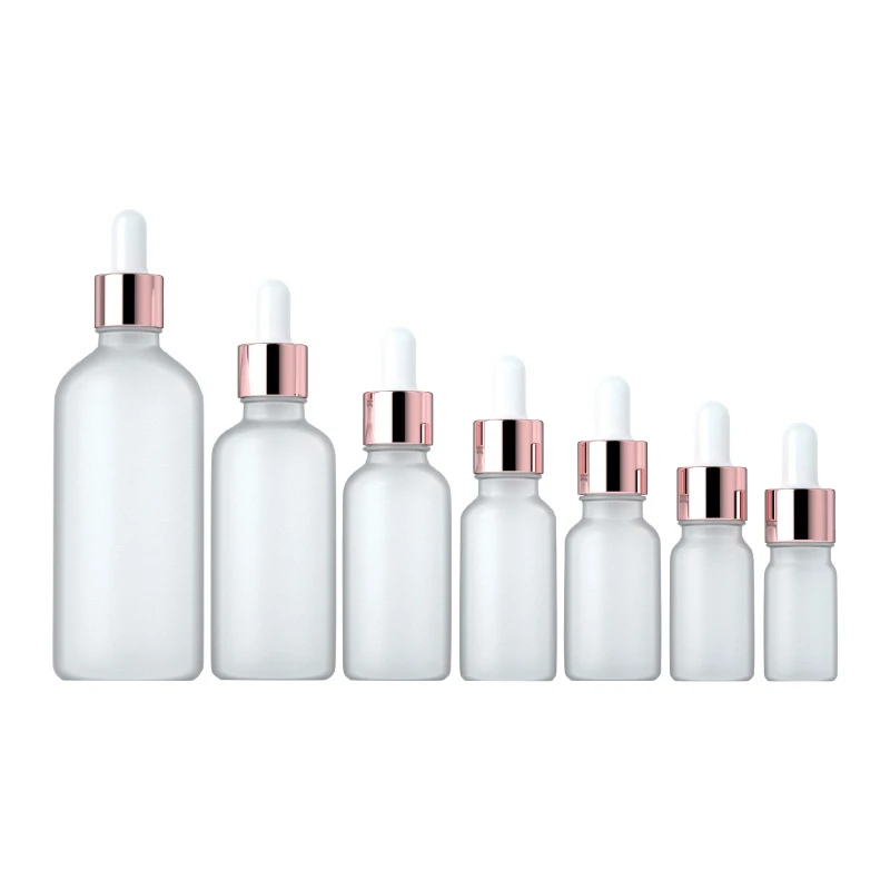 Rose gold-rimmed Frosted Glass Dropper Bottle with Round Shoulder!!2540312523-0-cib Rose gold-rimmed Frosted Glass Dropper Bottle with Round Shoulder